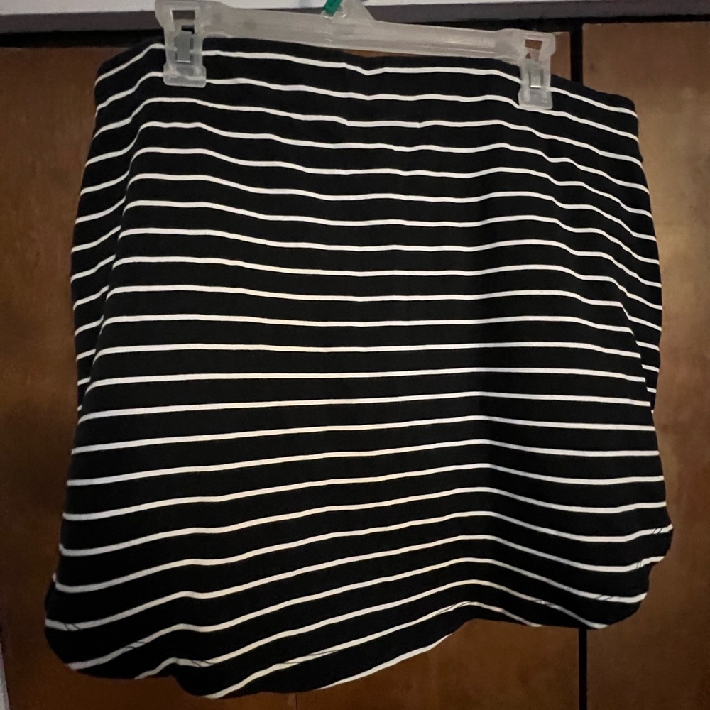 RLX Ralph Lauren Skirt Skort Women's Black White Striped Polo Golf